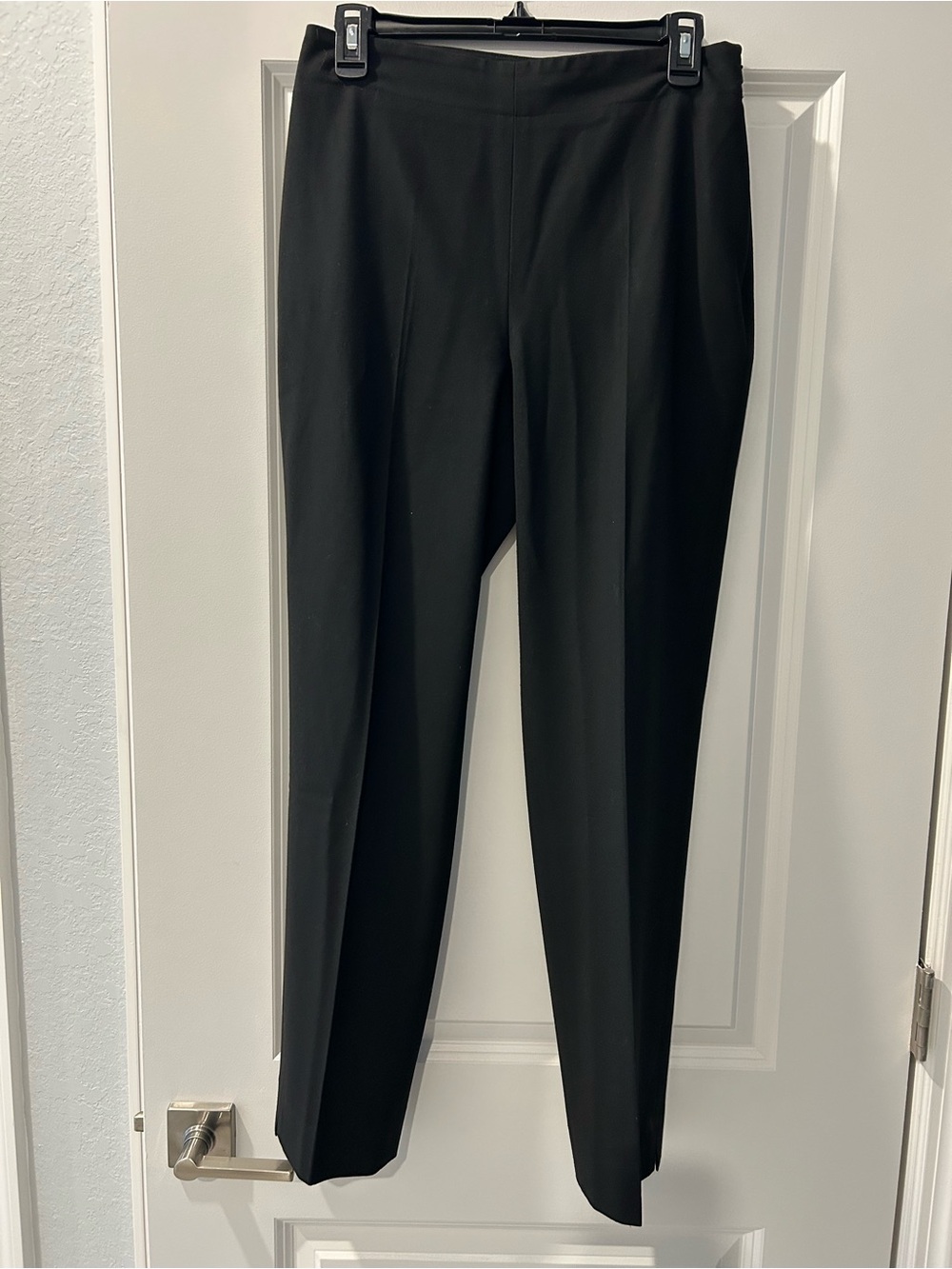 Talbots Black Straight-Leg Stretch Dress Pants